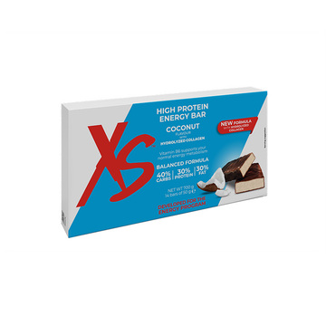 Barritas High Protein Energy Bar – Sabor a coco y recubrimiento de chocolate