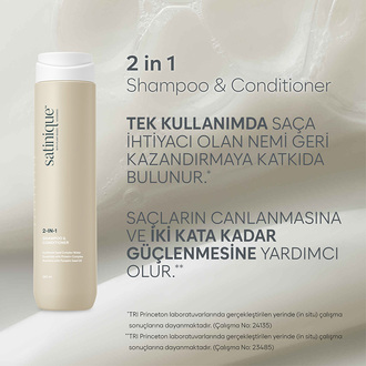 2'si 1 Arada Şampuan ve Saç Kremi 280ml